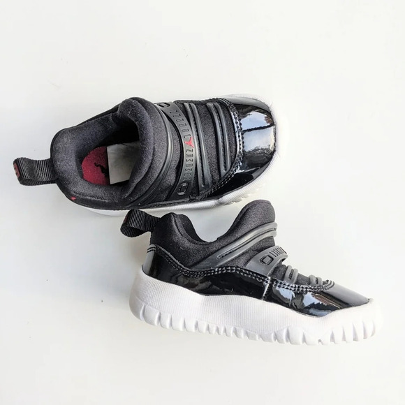 Nike Toddler Kids Air Jordan 11 Little Flex Sneakers Size 5C Black - Picture 4 of 7